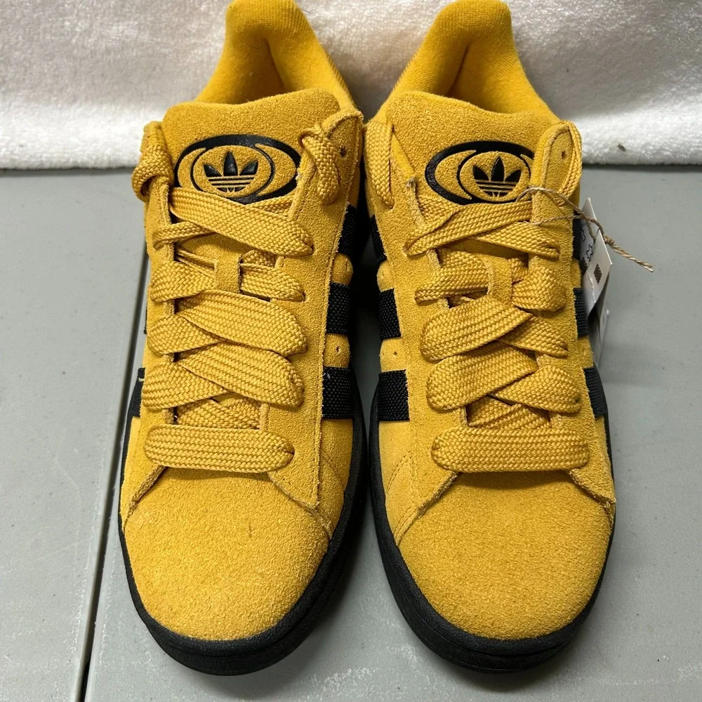 Adidas Mens Size 8.5 Ws 10 Campus 00s Preloved Yellow/Core Black Suede Shoes